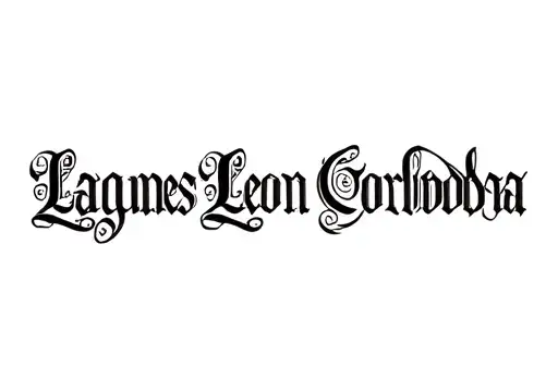 "Lagunes Leon Cordoba Salazar" tattoo design idea