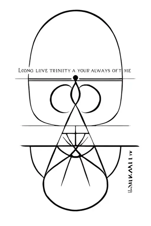 Long live trinity your always a part of me tattoo design idea