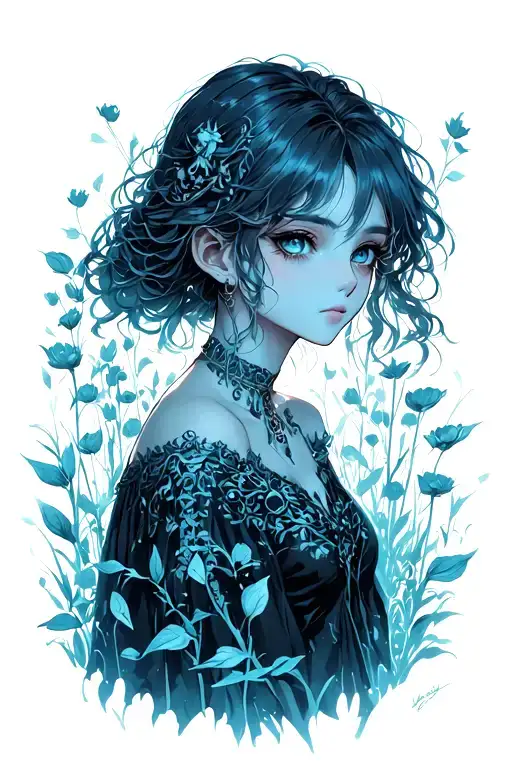 melody leo cornfield abyss tattoo design idea