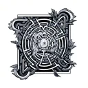 Labyrinth tattoo design idea