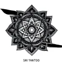 Sri Yantra tattoo design idea