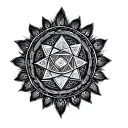Sri Yantra tattoo design idea