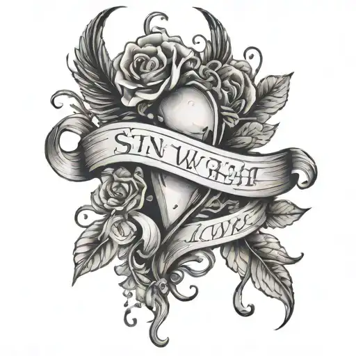 "my sin was great your love was greater" tattoo design idea