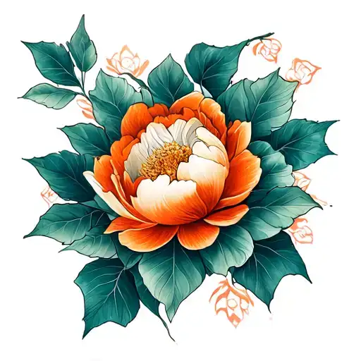 mandarin tattoo design idea