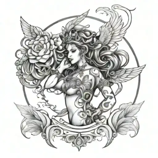 Fortuna Goddess tattoo design idea