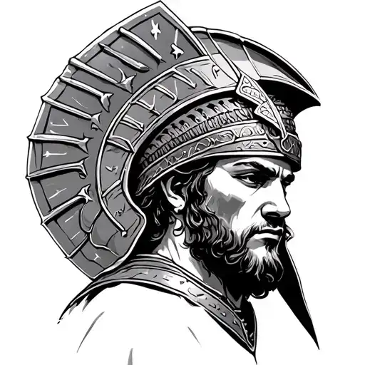 Roman Centurion tattoo design idea