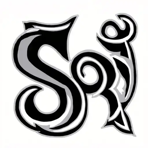 'Sri' Tamil letter tattoo design idea