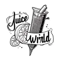 juice Wrld tattoo with text tattoo design idea