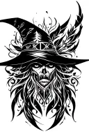 Witchy tattoo design idea