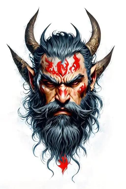 Mimir from god of war tattoo design idea