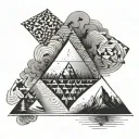Sierpinski Triangle tattoo design idea