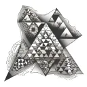 Sierpinski Triangle tattoo design idea