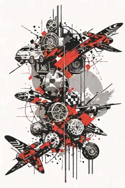 perspective concept design tattoo design idea