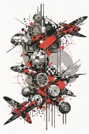 perspective concept design tattoo design idea