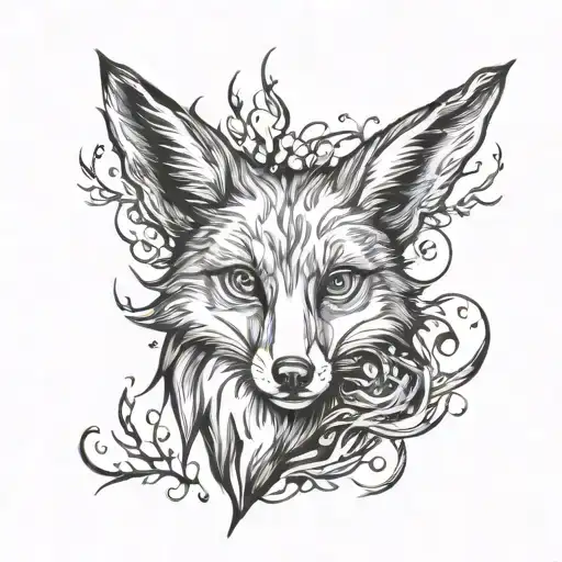 fox patronus harry potter tattoo design idea