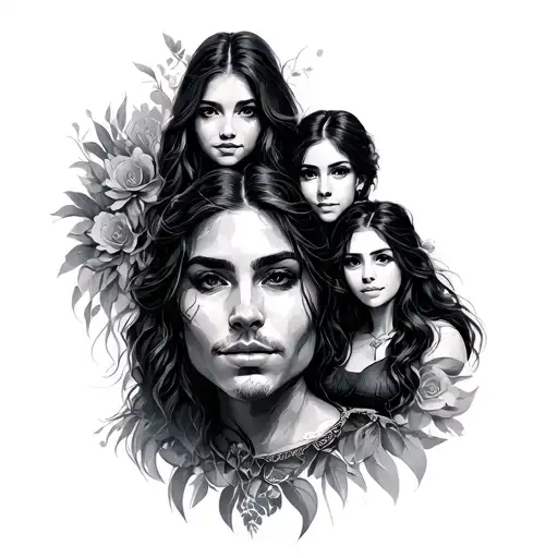 Family Protector tattoo design idea