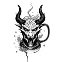 Drink Demon tattoo design idea