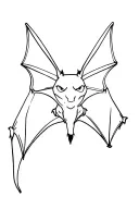 Fruit bat tattoo design idea