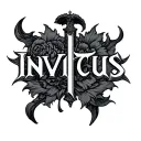 INVICTUS WORD tattoo design idea