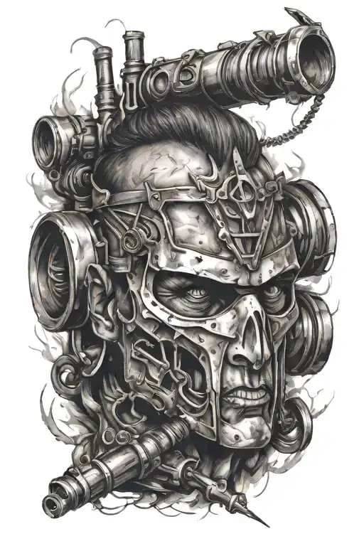 mad max tattoo design idea