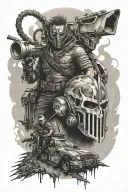 mad max tattoo design idea