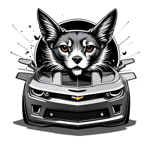 Camaro in loving memory tattoo design idea