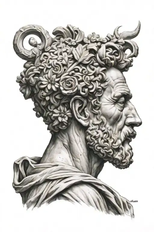 marcus aurelius tattoo design idea