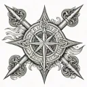 Mariners cross tattoo tattoo design idea