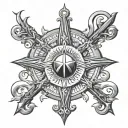 Mariners cross tattoo tattoo design idea