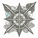 Mariners cross tattoo tattoo design idea