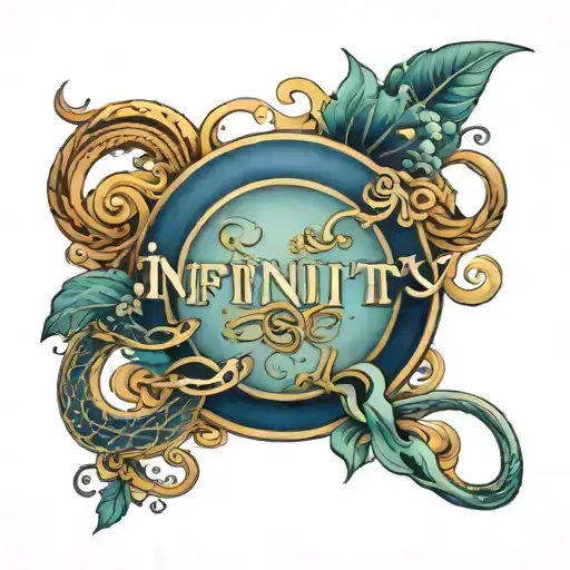 Infinity tattoo symbol with the name yara, Perla, Richard, Ivan, and Tito  tattoo design idea