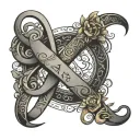 Infinity tattoo symbol with the name yara, Perla, Richard, Ivan, and Tito  tattoo design idea