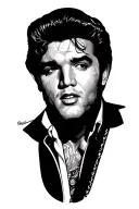 elvis presley 68 / 5 tattoo design idea