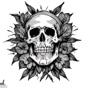 Chicano scipt negative that says abide tattoo design idea