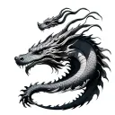 infinite dragon tattoo design idea