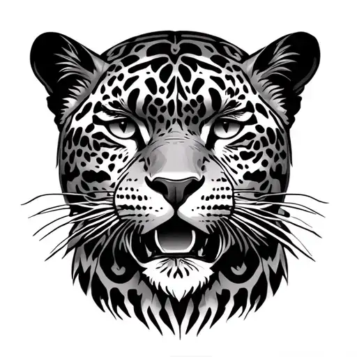 For example, the jaguar is important in Mayan culture, and you could pair it with something like a parrot, which is also tattoo design idea