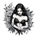 Prostitute tattoo design idea