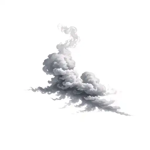 Filler Clouds and Smoke tattoo design idea