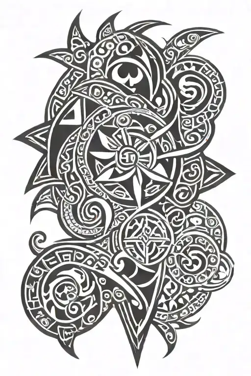 tribal Samoa tattoo design idea