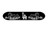 LA dodgers with palm trees tattoo design idea