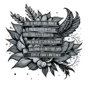 manly biblical verses tattoo design idea