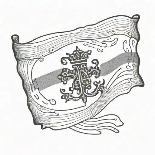 Italian Irish flag tattoo design idea