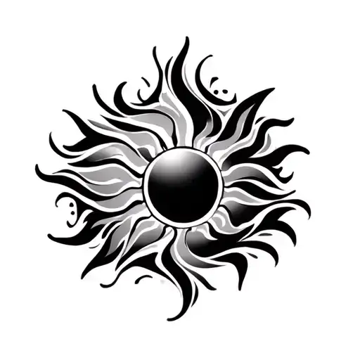 philippines tribal sun tattoo tattoo design idea