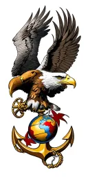 USMC eagle globe anchor tattoo design idea
