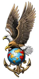 USMC eagle globe anchor tattoo design idea