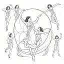 unconditionally music video katy perry dancers dancing in a circle frozen in motion tattoo design idea