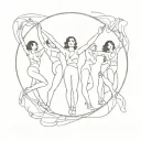 unconditionally music video katy perry dancers dancing in a circle frozen in motion tattoo design idea