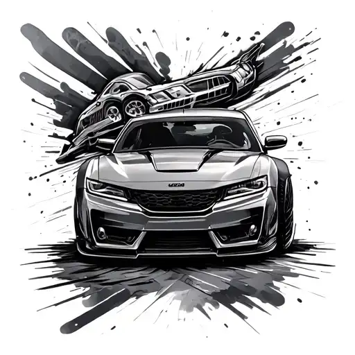 Automobile, video games tattoo design idea