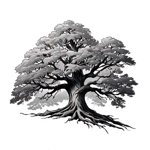 Treaty Oak Revival tattoo design idea