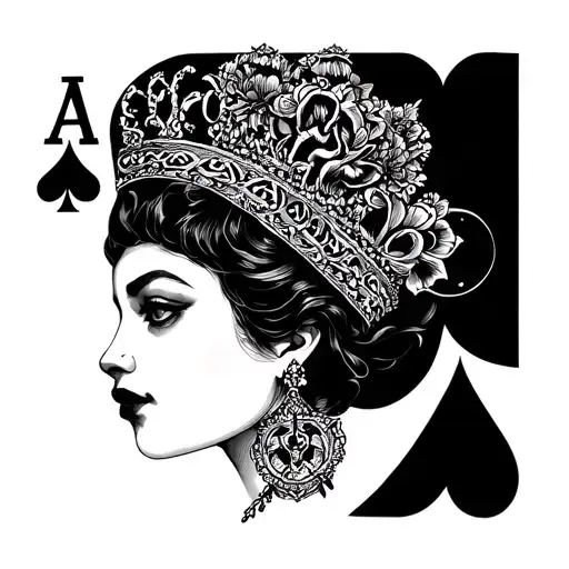 Queen of spade, bbc tatto design tattoo design idea